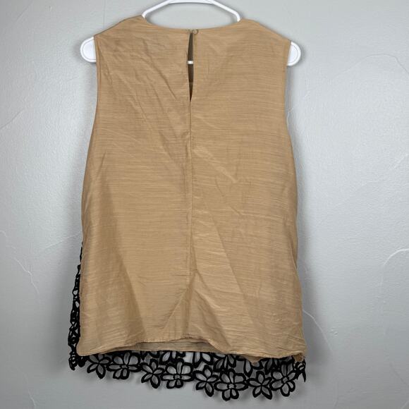 Lela Rose x Neiman Marcus for Target Tank Top L | Silk Floral Crochet Overlay - Picture 4 of 9